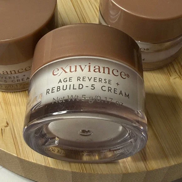Exuviance • Age Reverse Rebuild-5 Cream • Travel Size 5g 0.17oz • Set of 3 • New - Picture 2 of 3